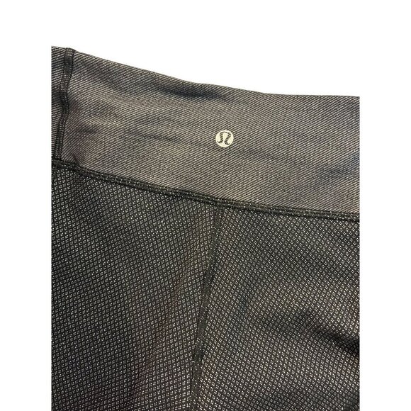 Lululemon Wunder Under Crop Leggings Black Gray animal print 8 - Picture 5 of 6